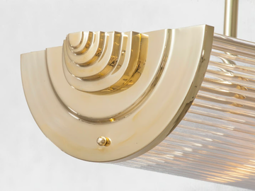 PETITOT III - Handmade brass ceiling lamp by Patinas Lighting - view 3